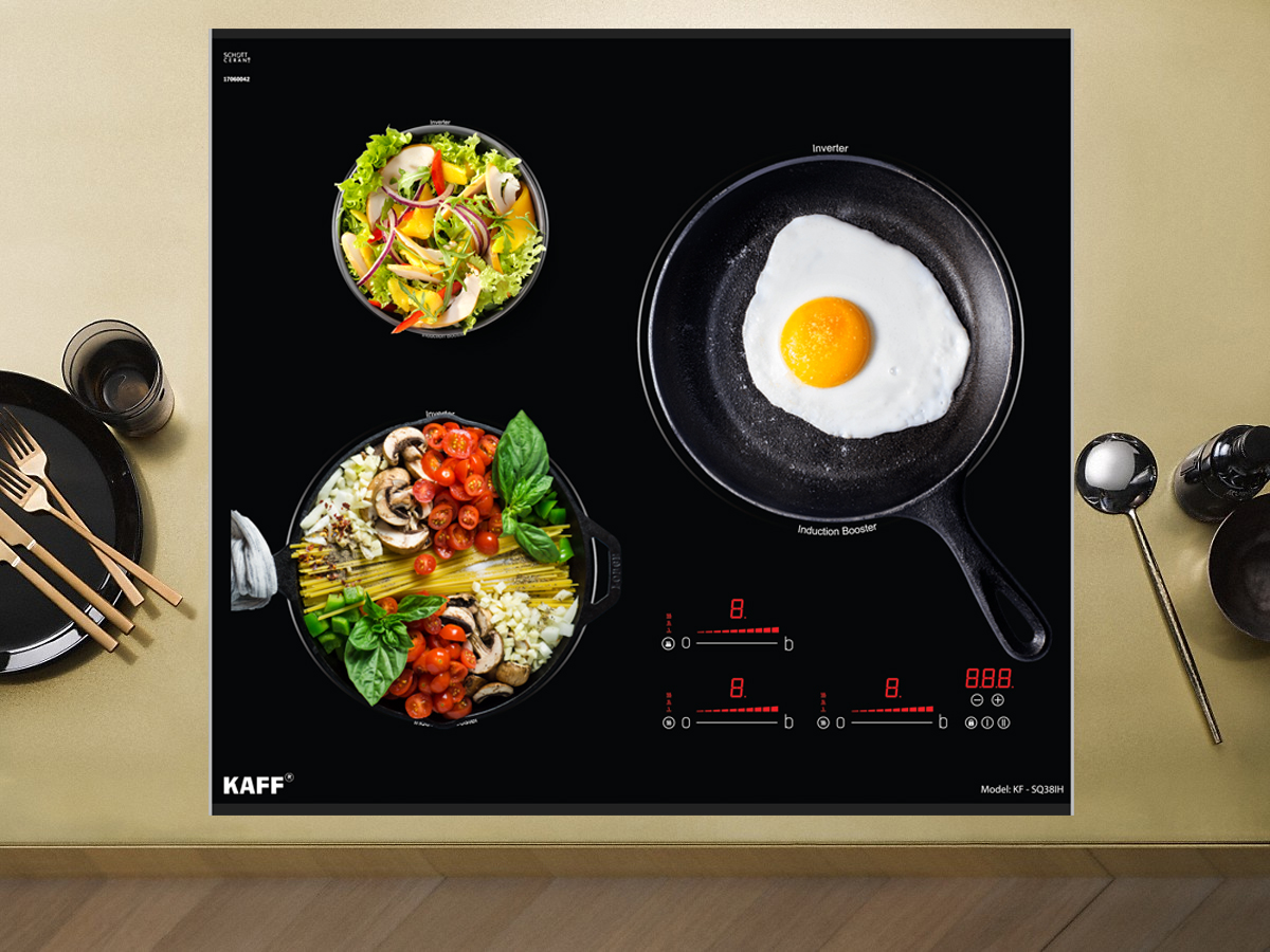 Bếp trang bị chức năng nhận diện vùng nấu