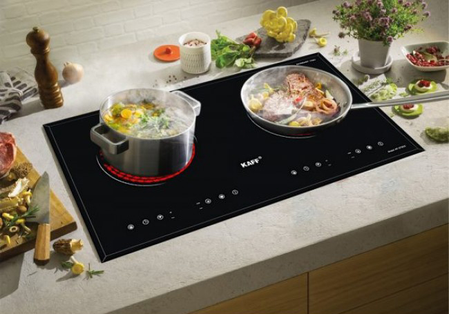 KAFF KF-037CC sở hữu 2 vùng nấu hồng ngoại, có tổng công suất của 2 bếp là 4400W