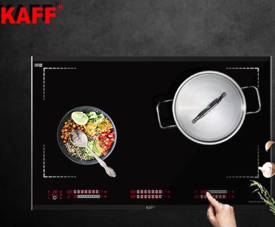 Bếp là sự kết hợp của 6 vùng nấu liên kết thành 1 vùng nấu